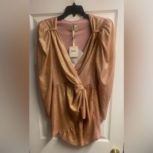 NWT 5RUE Italian Designer Sparkle/ Shimmer Mini Dress Size Medium